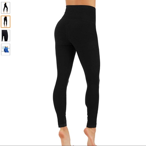 High compression workout leggings with high waist - Picture 2 of 4